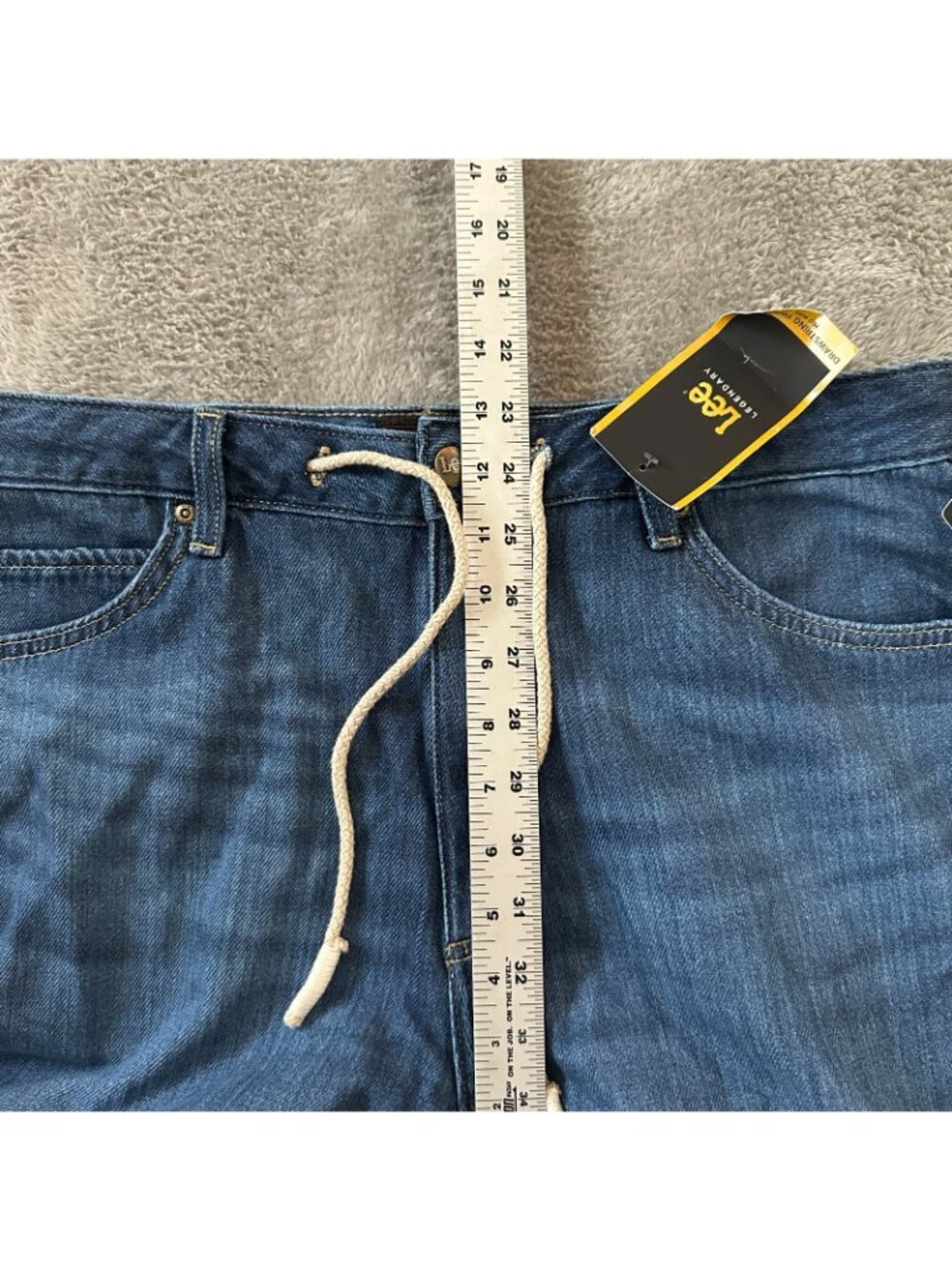 NWT Lee Wide Leg Trouser Jeans 100% Cotton 14 Regular - Picture 5 of 8